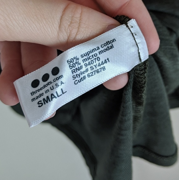 Three Dots | Muted Green Sweater-E86 - Picture 3 of 5